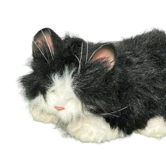 FURREAL FRIENDS Black White Cat 2002 Purrs Meows Moves Head Tiger Electronics - Picture 7 of 7